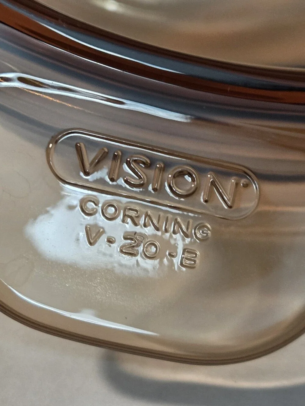 Corning Ware France Vision Amber V-20-B Double Boiler Insert 1.5 liter. 1.5 Qt.